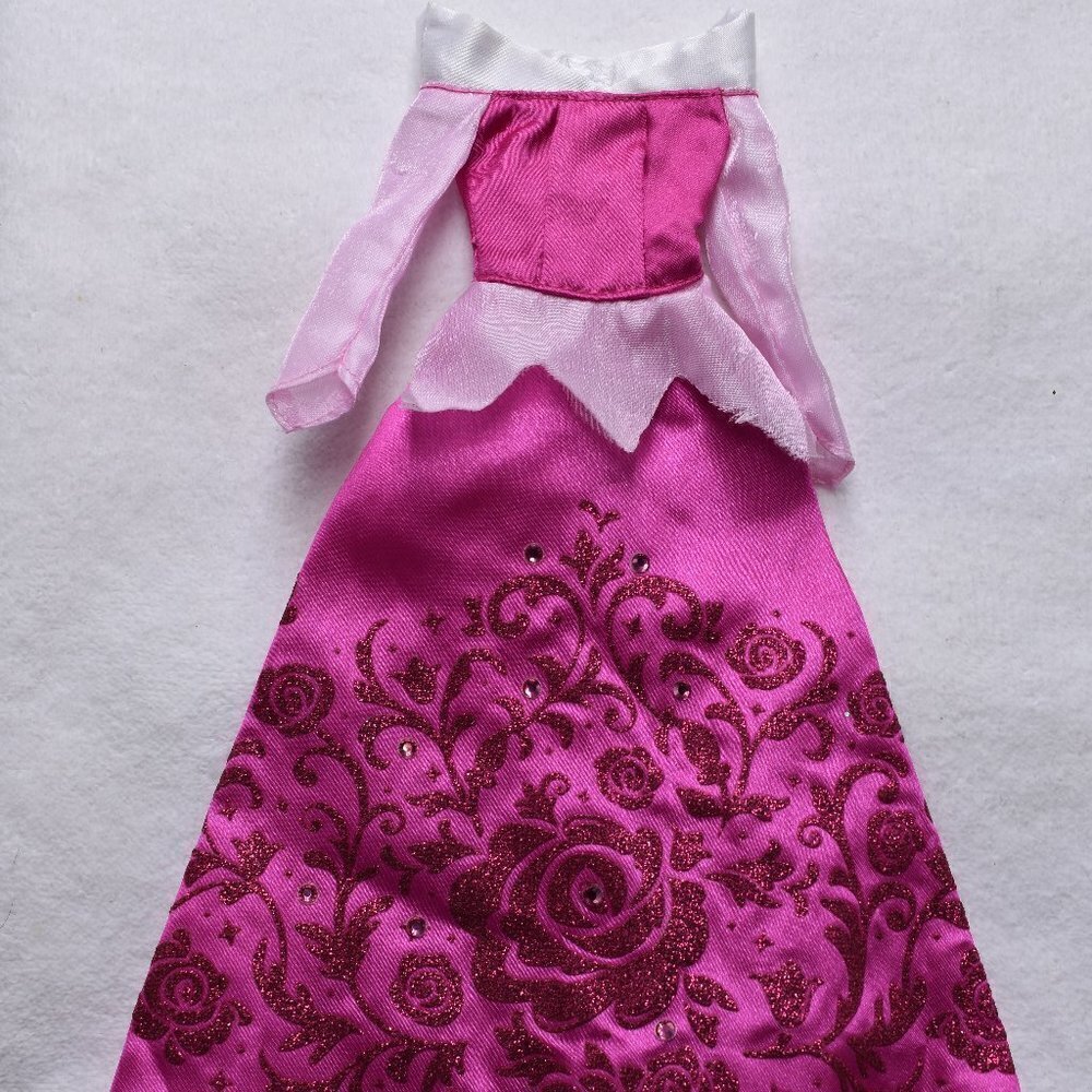 Disney Store Sleeping Beauty Pink Velvet Long Gown Dress Replacement Dress